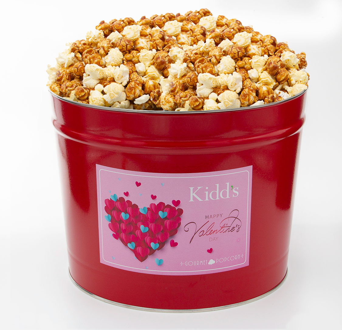 Valentine's Day Popcorn Tins