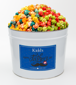 Load image into Gallery viewer, sweet, candy, rainbow, green apple, redhots cinnamon, caramel, this 3 flavor tin is bright, colorful and makes a huge impression. if your dad has a sweet tooth this tin won&#39;t disappoint.
