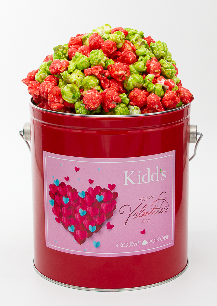 Valentine's Day Popcorn Tins