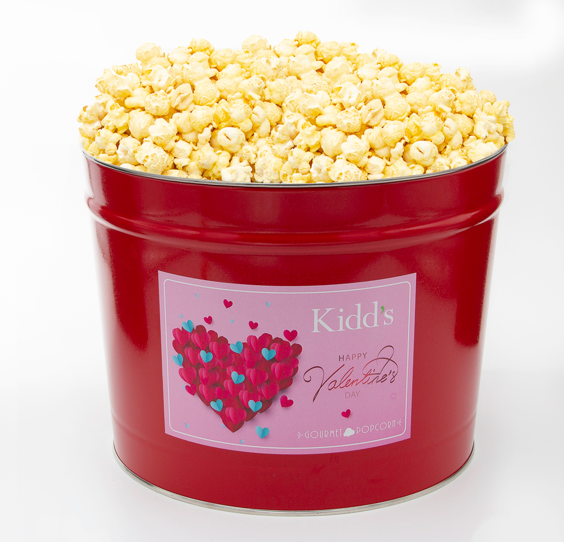 Valentine's Day Popcorn Tins