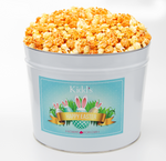 Load image into Gallery viewer, 2 gallon Easter Basket Gourmet Popcorn Tin filled with Buffalo Ranch Flavoured Popcorn
