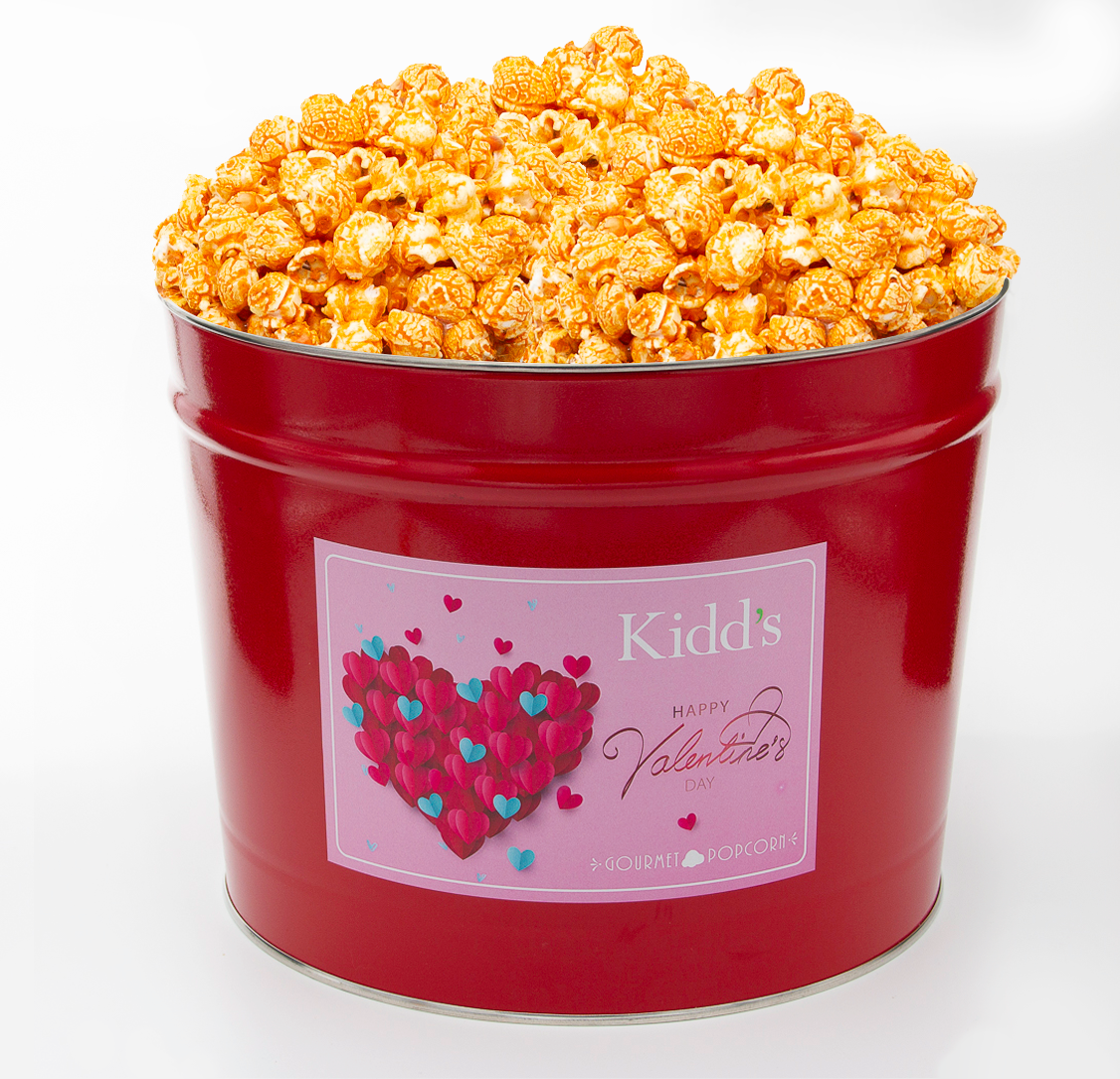 Valentine's Day Popcorn Tins