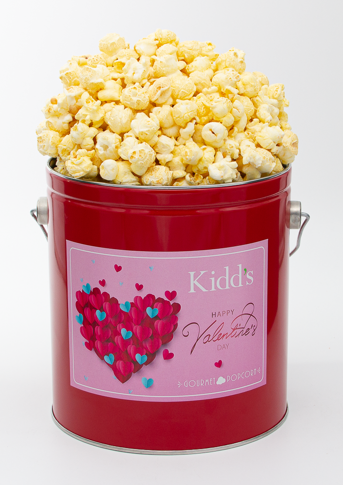 Valentine's Day Popcorn Tins