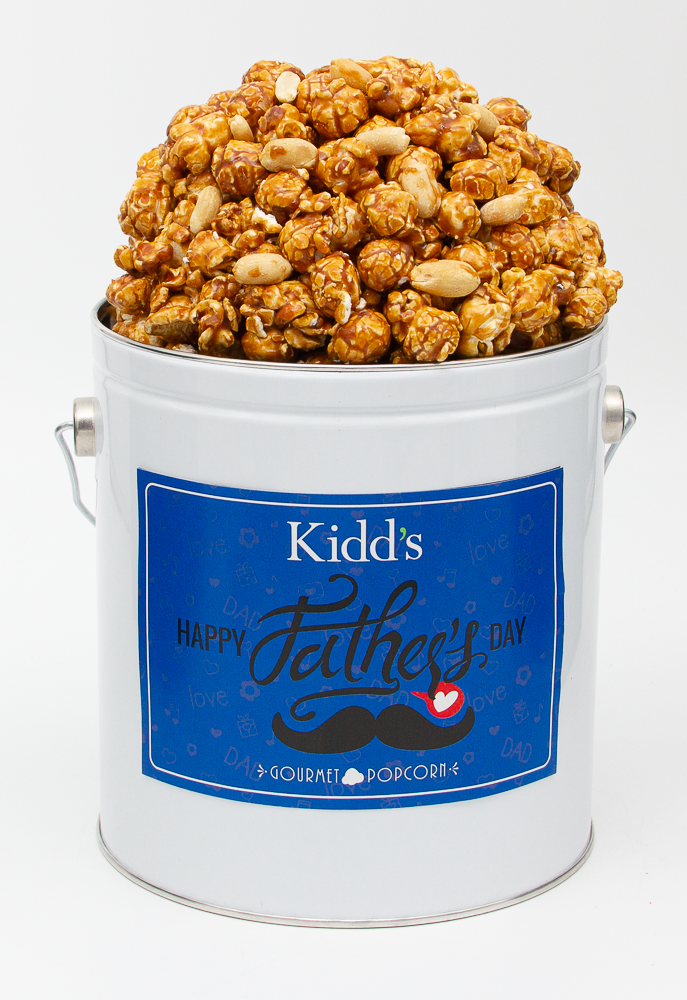 salty peanuts and our award winning caramel combine to make the perfect snack for watching baseball or any sporting event. easy to take with you to a kids events in our dad's day themed tin.