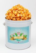 Load image into Gallery viewer, Kidd&#39;s Pop Shop Small Easter Tin filled with  Hot &amp; Spicy popcorn. Perfect as a unique Easter gift.
