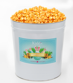 Load image into Gallery viewer, Party size Easter Basket filled with 56 cups of Hot &amp;  Spicy Popcorn.
