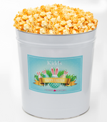 Load image into Gallery viewer, Cheese and Cheese Gourmet Popcorn in Large Easter tin.
