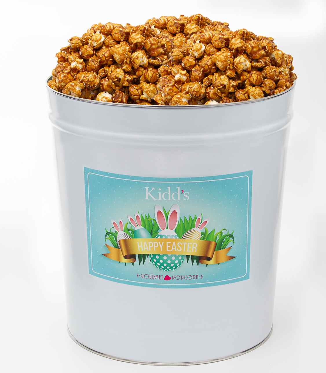 Award Winning, national best caramel popcorn in large Easter Gift tin. 