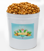 Load image into Gallery viewer, Award Winning, national best caramel popcorn in large Easter Gift tin. 
