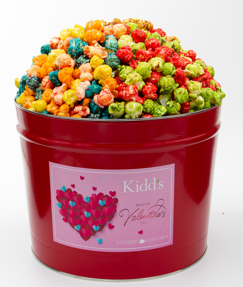 Valentine's Day Popcorn Tins