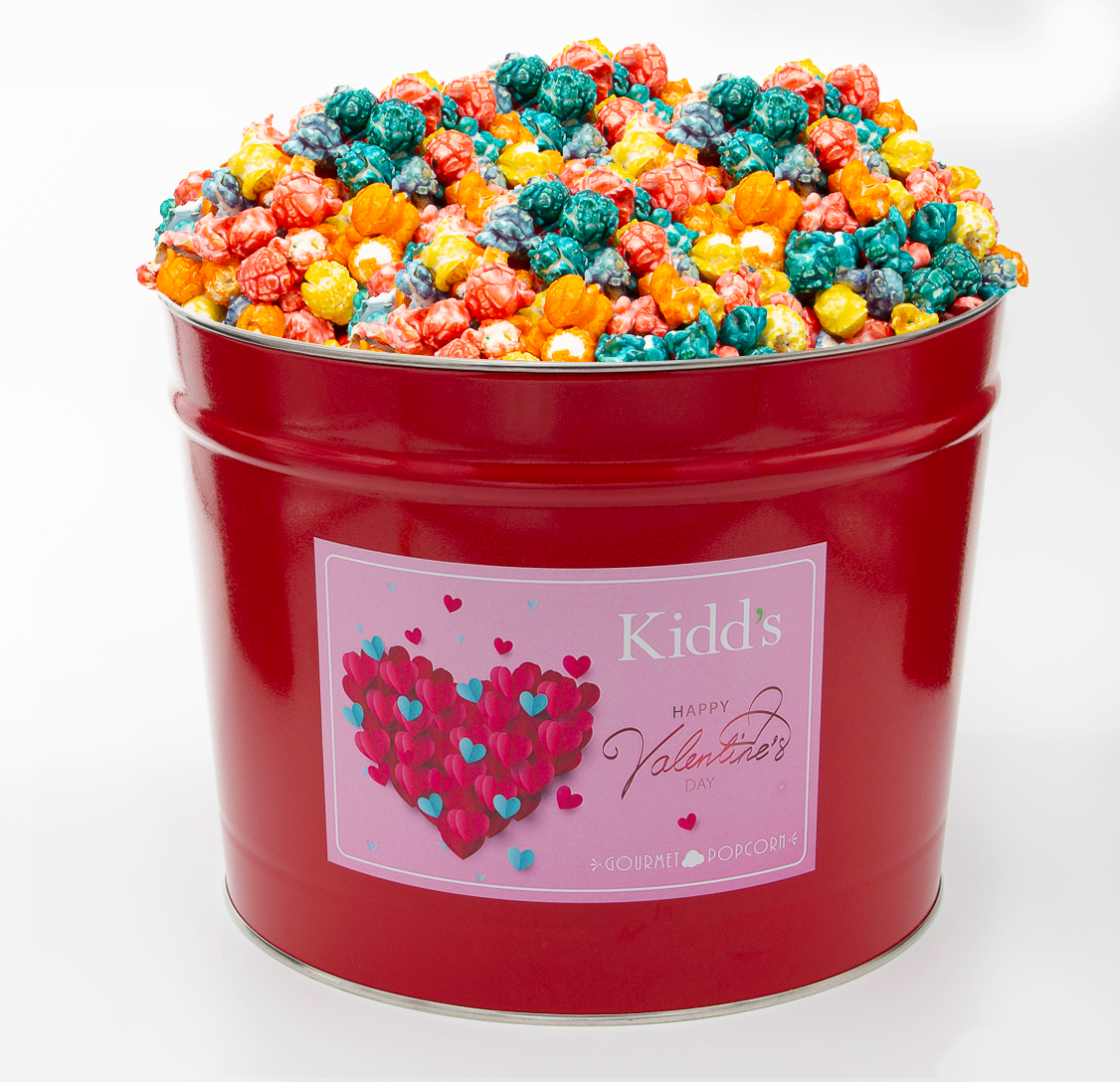 Valentine's Day Popcorn Tins