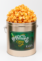 Load image into Gallery viewer, buy fancy popcorn flavor in Hot &amp; Spicy. Sold online or in store in 1 gallon St. Patrick&#39;s Day Holiday tin.
