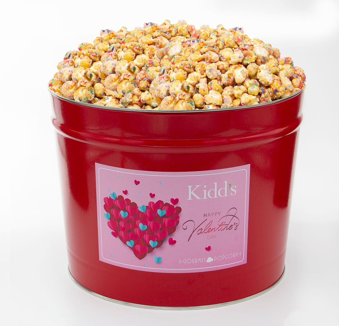 Valentine's Day Popcorn Tins