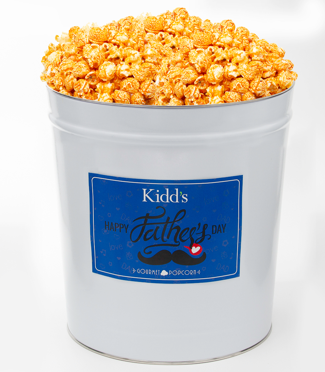 cheddar cheese popcorn. large fathers day gift tin. special, indulgent and incredible flavor make this gift the best snack you could buy.